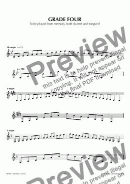 page one of ABRSM Horn Grade 4 (harmonic)