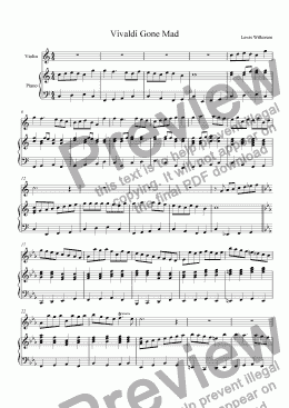 page one of Vivaldi Gone Mad