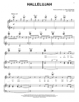 page one of Hallelujah (Piano, Vocal & Guitar Chords (Right-Hand Melody))