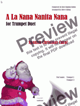 page one of A la Nanita Nana_Trp_2 - Stimmen