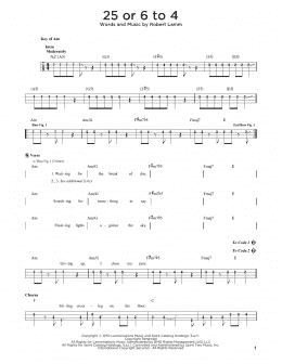 page one of 25 Or 6 To 4 (Easy Bass Tab)