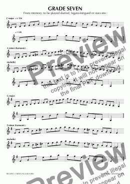 page one of ABRSM Trumpet Grade 7