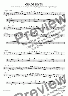 page one of ABRSM Bass Trombone Grade 7