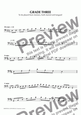 page one of ABRSM Euphonium Grade 3 (harmonic)