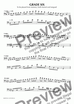 page one of ABRSM Euphonium Grade 6