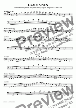 page one of ABRSM Euphonium Grade 7