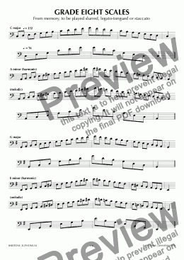 page one of ABRSM Euphonium Grade 8