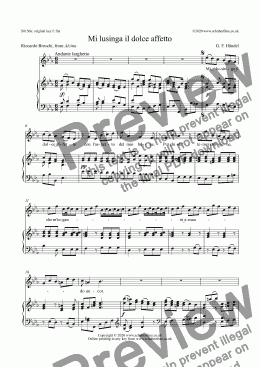 page one of Mi lusinga il dolce affetto [Alcina: mezzo/alto]