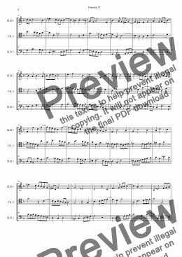 page one of Gibbons Fantasia No 2 - Bass Trio - Score