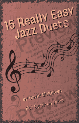 page one of 15 Really Easy Jazz Duets for Bassoon