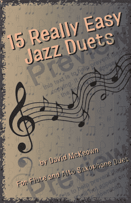 page one of 15 Really Easy Jazz Duets for Flute and Alto Saxophone