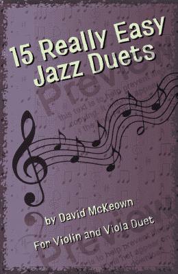 page one of 15 Really Easy Jazz Duets for Violin and Viola