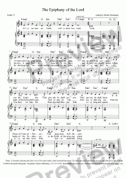 page one of Responsorial Psalm - Epiphany