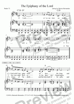 page one of Responsorial Psalm - Epiphany OPTION