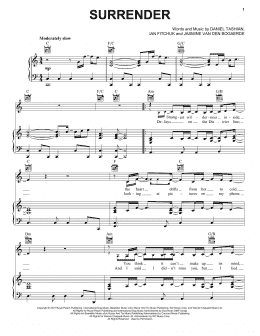 page one of Surrender (Piano, Vocal & Guitar Chords (Right-Hand Melody))