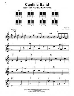 page one of Cantina Band (from Star Wars: A New Hope) (Super Easy Piano)