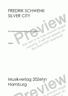 page one of Silver City