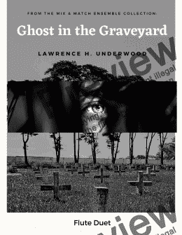 page one of Ghost in the Graveyard for Flute