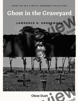 page one of Ghost in the Graveyard for Oboe