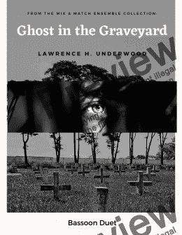 page one of Ghost  in the Graveyard for Bassoon