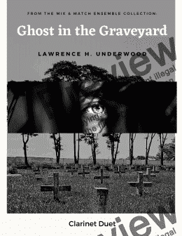 page one of Ghost in the Graveyard for Clarinet