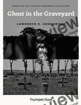 page one of Ghost in the Graveyard for Trumpet