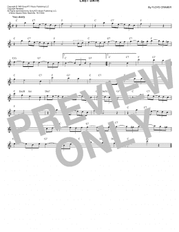 page one of Last Date (Lead Sheet / Fake Book)