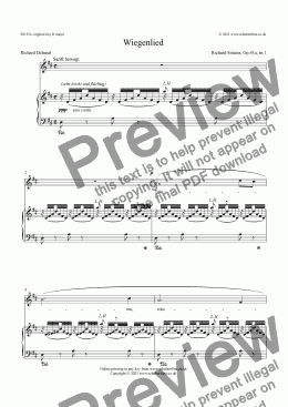 page one of Wiegenlied, Op.41a, no.1