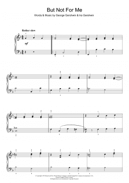 page one of But Not For Me (Easy Piano)