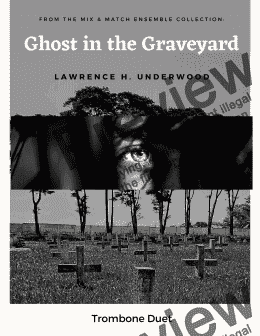 page one of Ghost in the Graveyard for Trombone