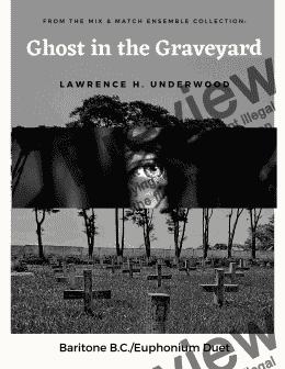 page one of Ghost in the Graveyard for Baritone/Euphonium