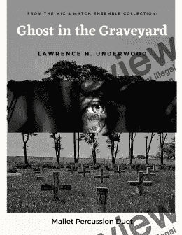 page one of Ghost in the Graveyard for Mallet Percussion