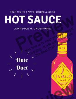 page one of Hot Sauce for Flute