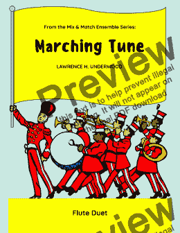 page one of Marching Tune for Flute