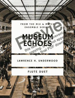 page one of Museum Echoes for Flute