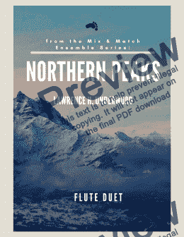 page one of Northern Peaks for Flute