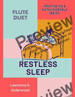 page one of Restless Sleep for Flute