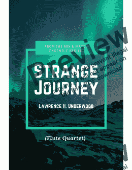 page one of Strange Journey for Flute