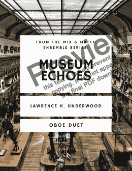 page one of Museum Echoes for Oboe