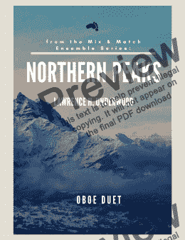 page one of Northern Peaks for Oboe