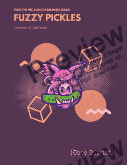 page one of Fuzzy Pickles for Oboe