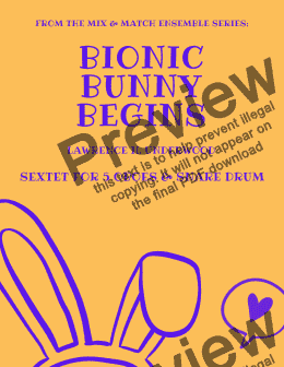 page one of Bionic Bunny Begins for Oboe