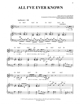 page one of All I've Ever Known (from Hadestown) (Piano & Vocal)