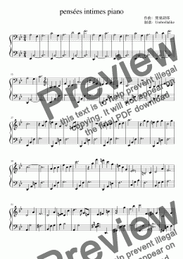 Pensees - Download Sheet Music PDF file