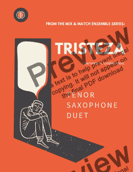 page one of Tristeza for  Tenor Sax