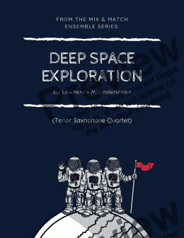 page one of Deep Space Exploration for Tenor Saxophone