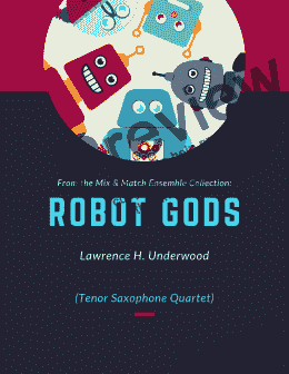 page one of Robot Gods for Tenor Saxophone