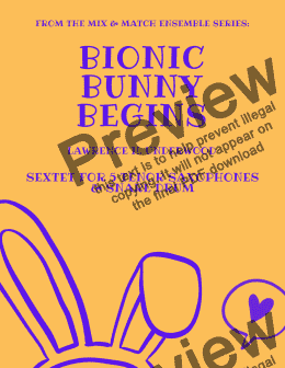 page one of Bionic Bunny Begins for Tenor Saxophone