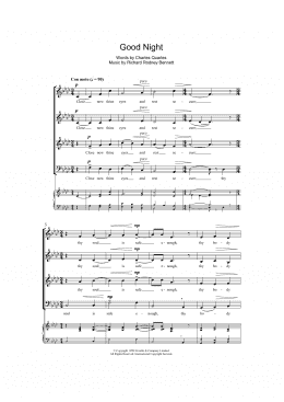 page one of Good Night (SATB Choir)