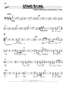 page one of Stand By Me (Real Book – Melody & Chords)